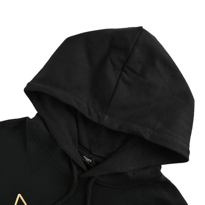 Fendi little monster eyes embroidered logo hooded sweatshirt