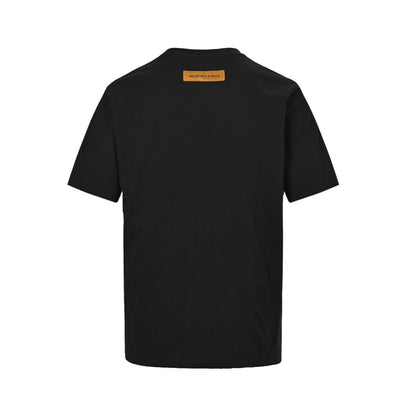 Louis Vuitton 25ss presbyopic letter logo foam printed short sleeves