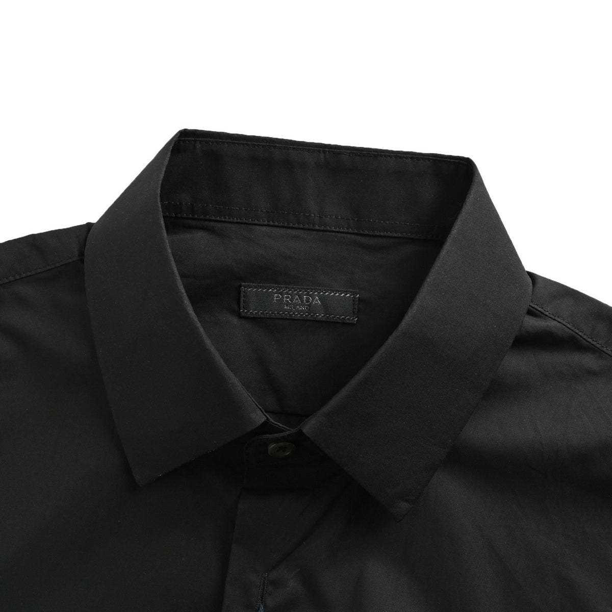 Prada 25ss hot stamped letter logo printed shirt