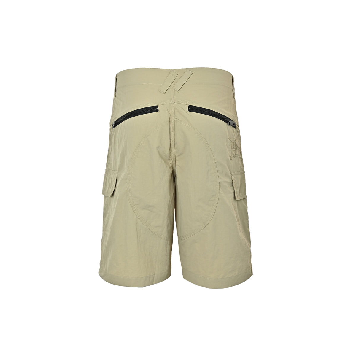 Burberry Knight embroidered nylon diagonal zipper cargo shorts