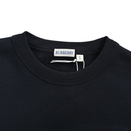 Burberry New Year's Eve Series Flocked Color Embroidered War Horse Round Neck Sweatshirt