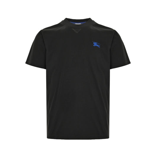 Burberry 24ss blue war horse embroidered small label short sleeves