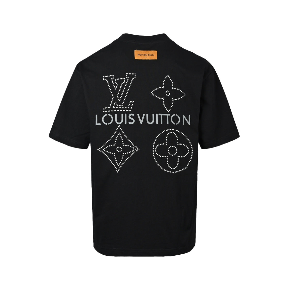 Louis Vuitton 26ss perm beaded four-flower logo short sleeves