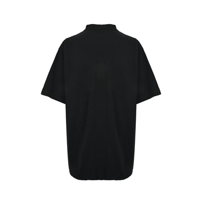 Balenciaga 26ss ring letter embroidered polo short sleeves