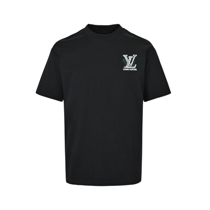 Louis Vuitton inkjet presbyopic line logo embroidered short sleeves