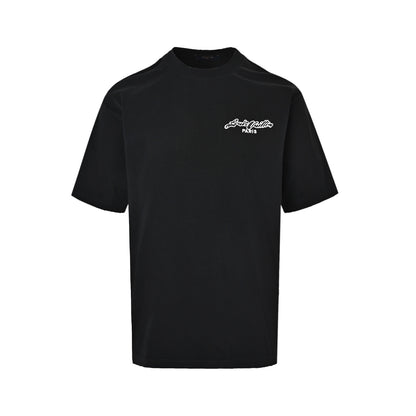 Louis Vuitton heavy duty frayed embroidered patch embroidered short sleeves