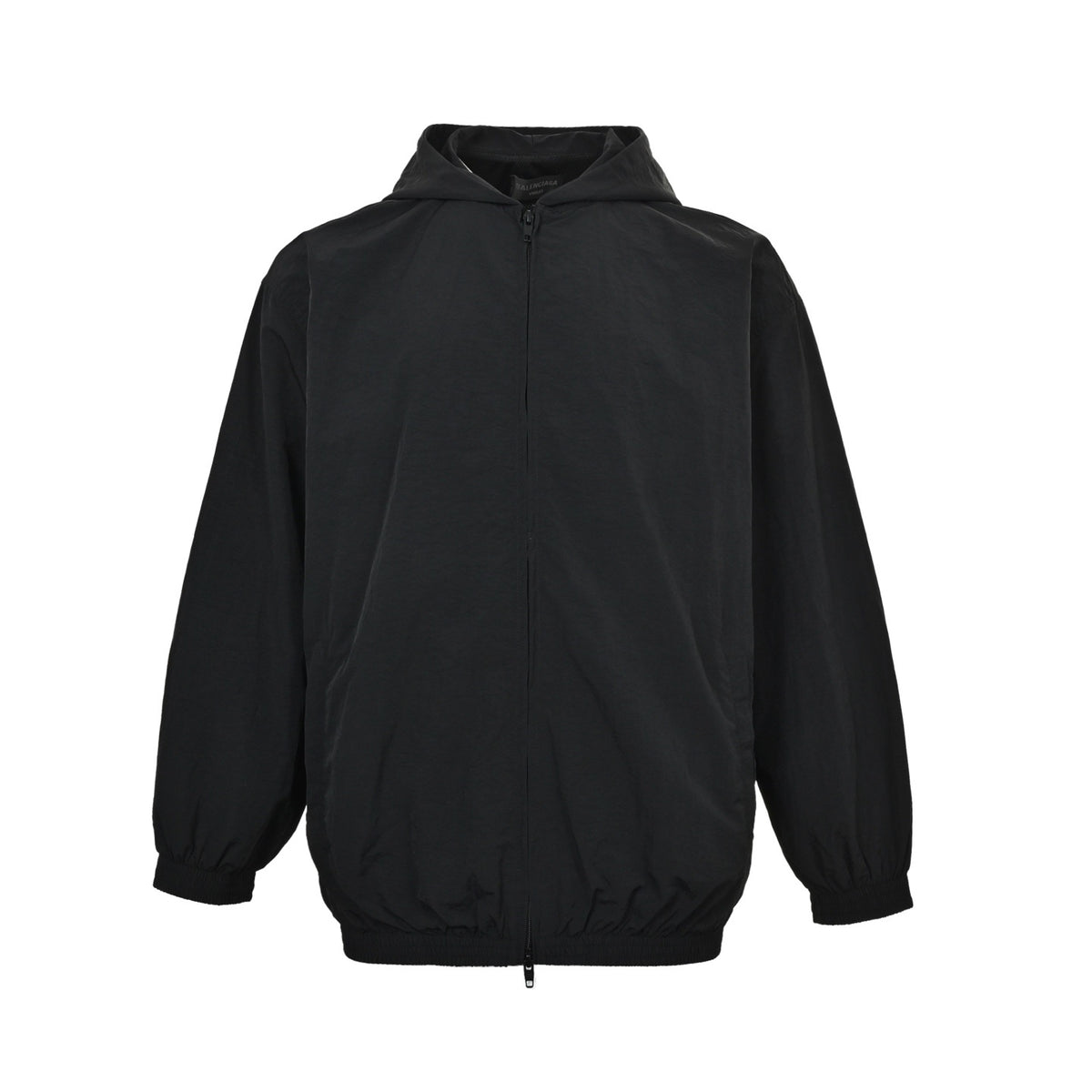 Balenciaga/Balanciaga hooded sports jacket with cursive signature lettering embroidery