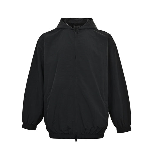 Balenciaga/Balanciaga hooded sports jacket with cursive signature lettering embroidery