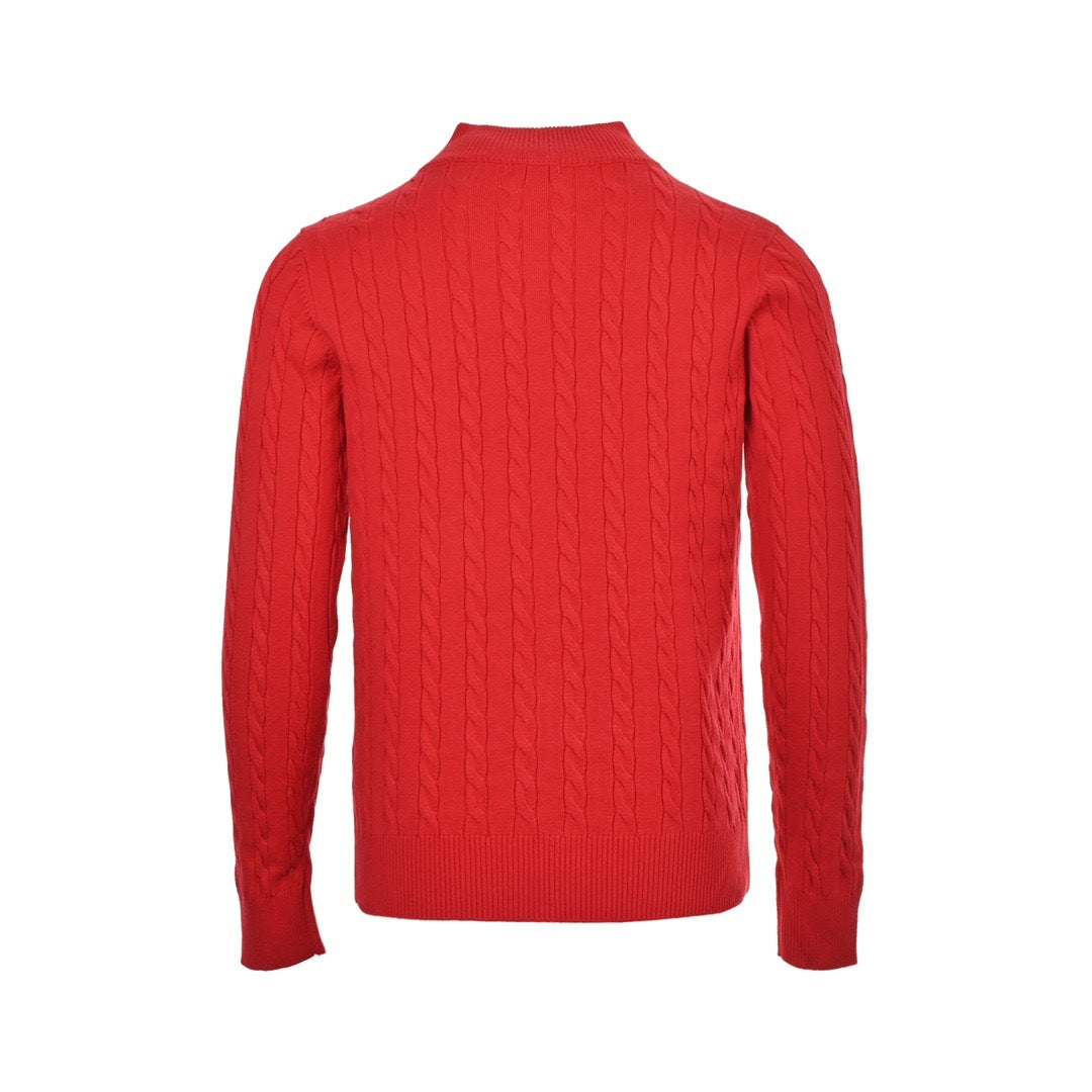 Ralph Lauren classic cable half-zip sweater
