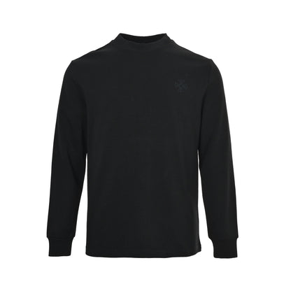 Chrome Hearts/Chrome Heart 25Fw dark cross horseshoe embroidered long-sleeved T-shirt