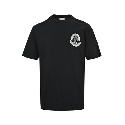 Moncler/mask ghosting logo print short sleeves