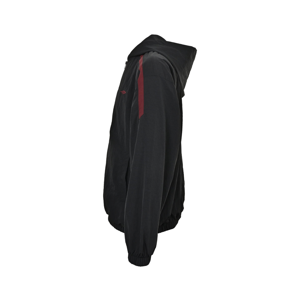 Balenciaga 3M black and red stitching embroidered hooded sports jacket