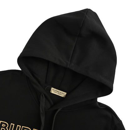 Burberry 25Fw terry patch letter hooded sweatshirt