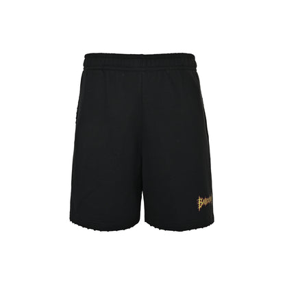Balenciaga flame letter logo printed shorts