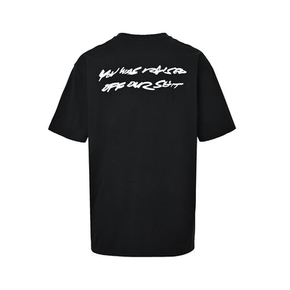 Supreme art signature letter print short sleeves