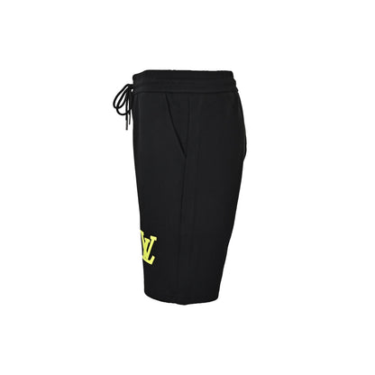 Louis Vuitton 26ss fluorescent green presbyopic embossed logo shorts