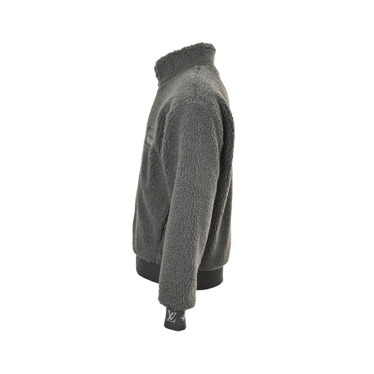 Louis Vuitton 24Fw leather sherpa stand collar jacket