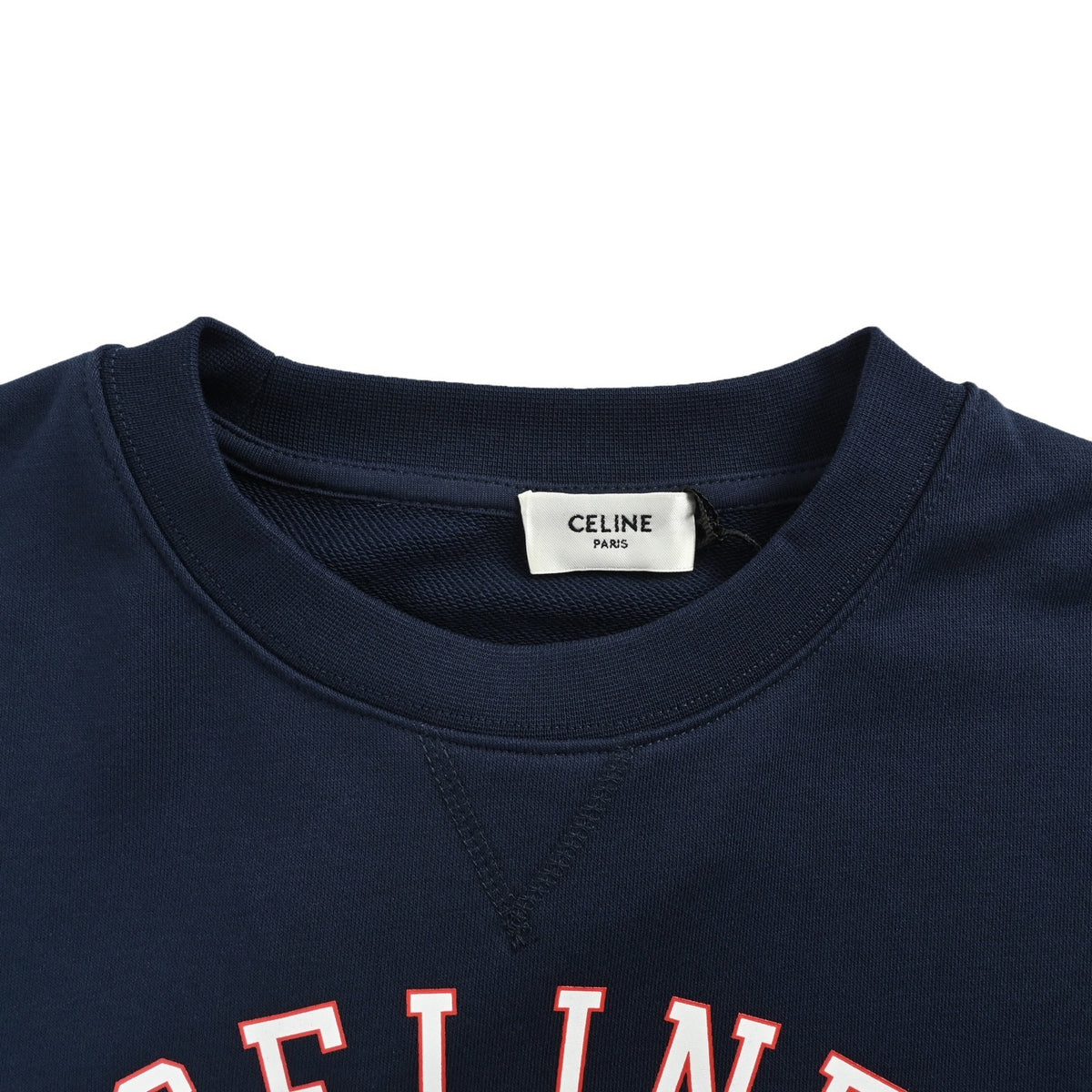 Celine Paris curved letter round neck sweatshirt