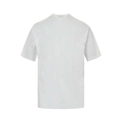 Balenciaga/Balanciaga 24ss Sanskrit letter three-dimensional printed short sleeves