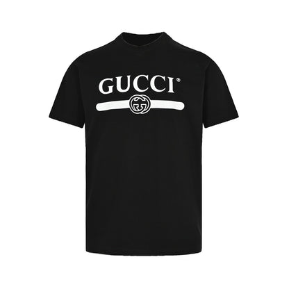 Gucci classic double G belt printed short sleeves