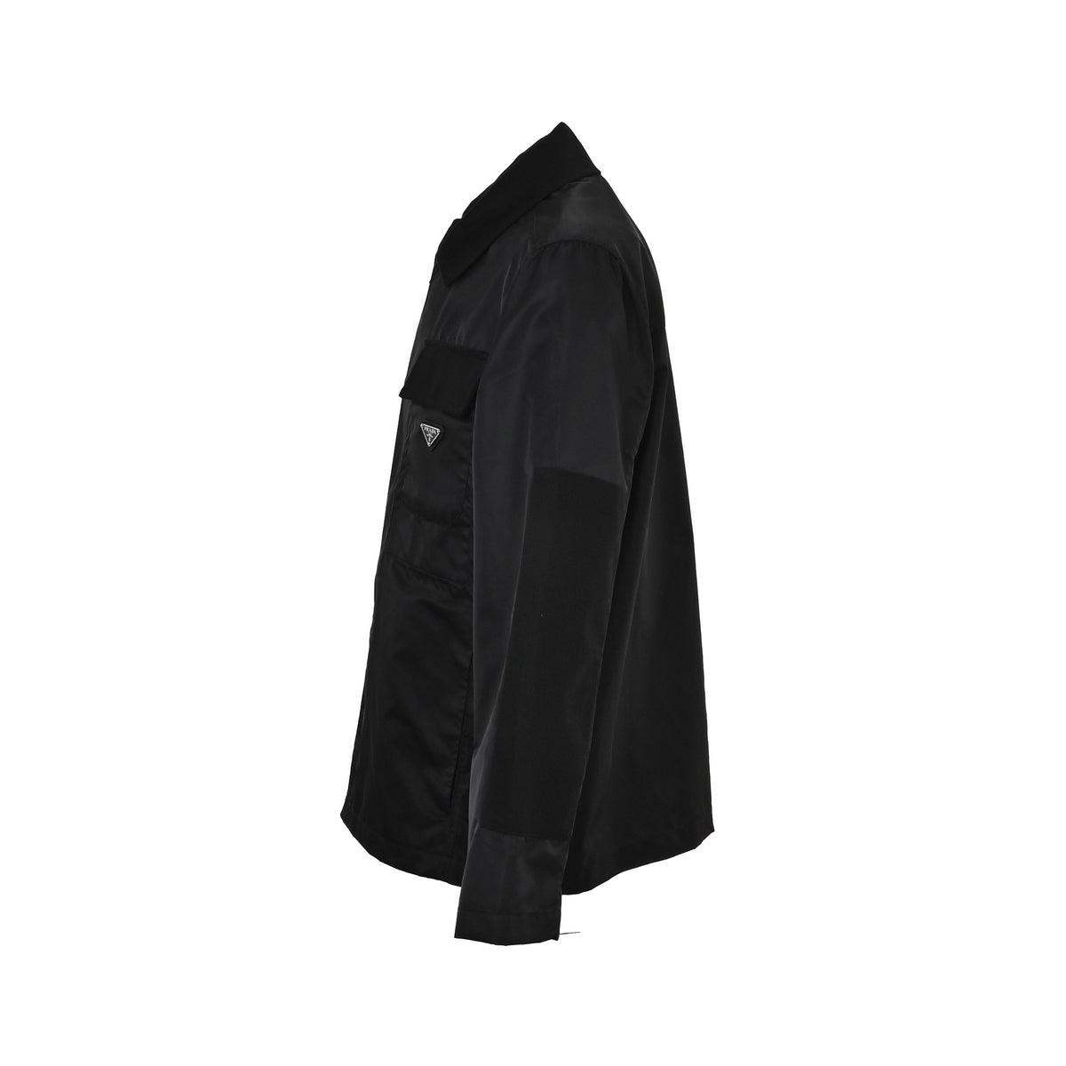 Prada spliced ​​flap pocket nylon jacket