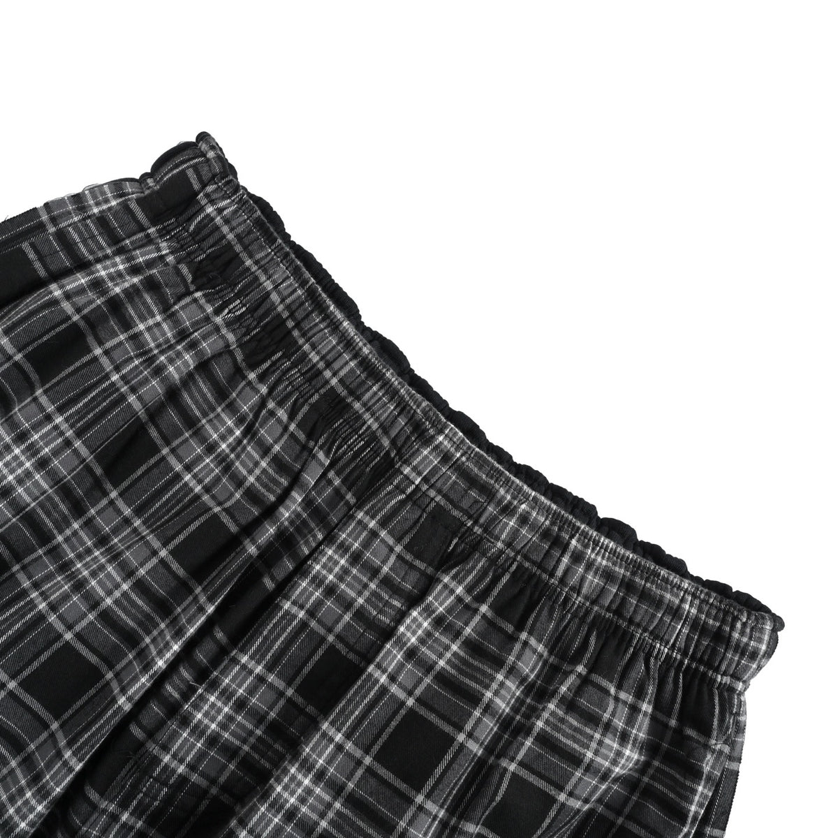 Balenciaga front and back spliced ​​plaid trousers