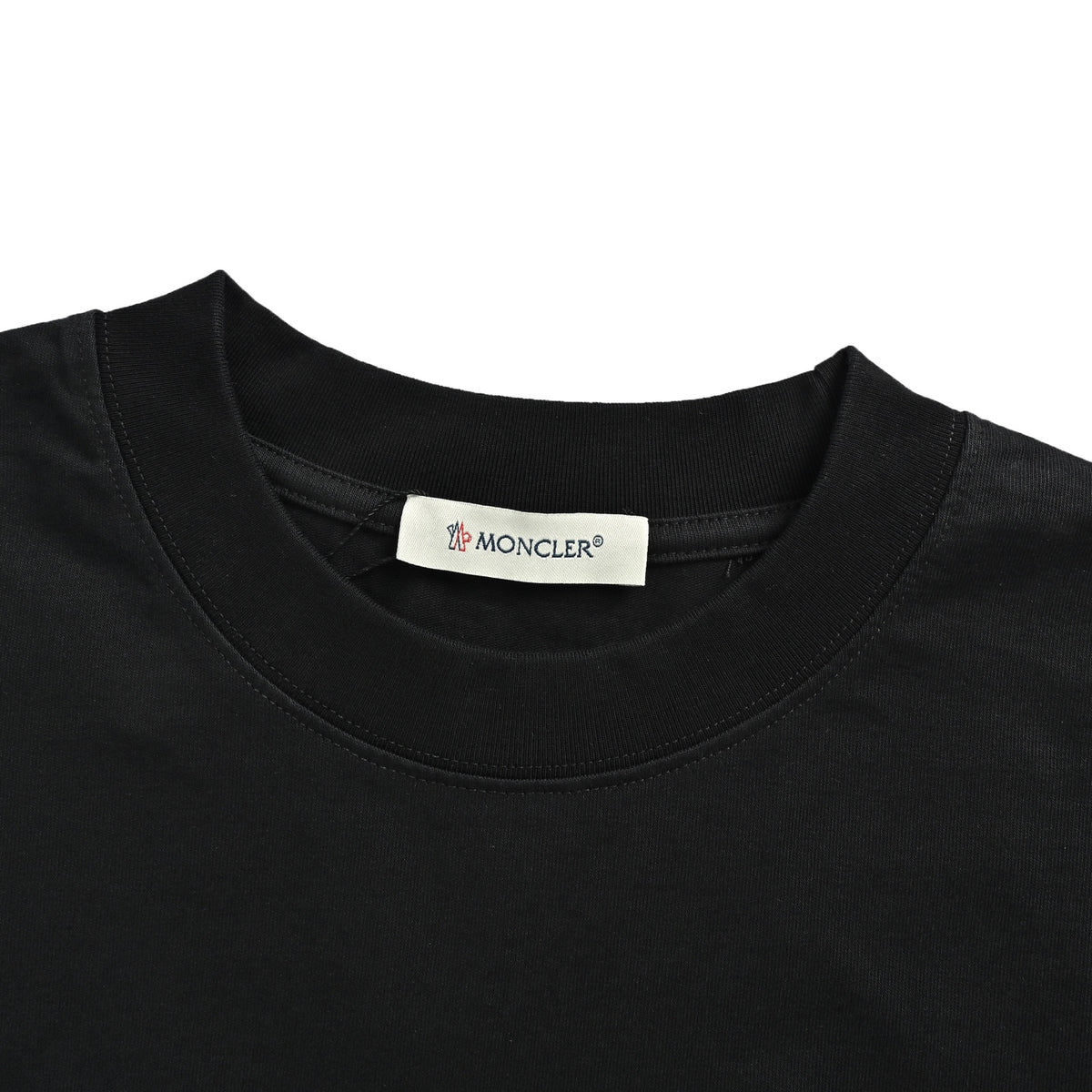 Moncler/Mask 1952 Embroidered Logo Round Neck Short Sleeves