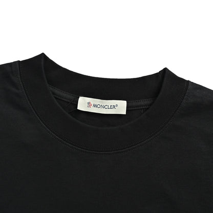 Moncler/Mask 1952 Embroidered Logo Round Neck Short Sleeves