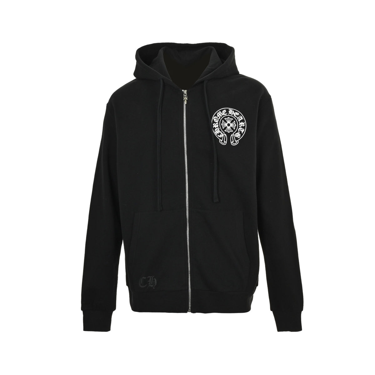 Chrome Hearts classic Sanskrit horseshoe print zipper jacket