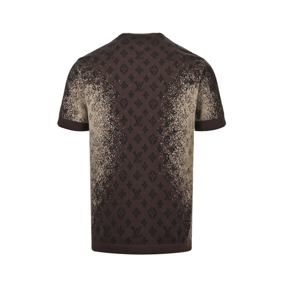 Louis Vuitton 26ss presbyopic gradient jacquard knitted short sleeves