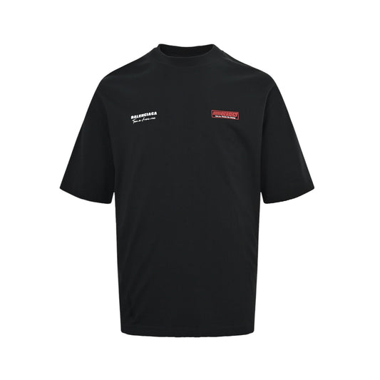 Balenciaga signature letter printed short sleeves