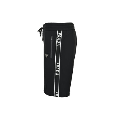 Prada triangle logo web shorts