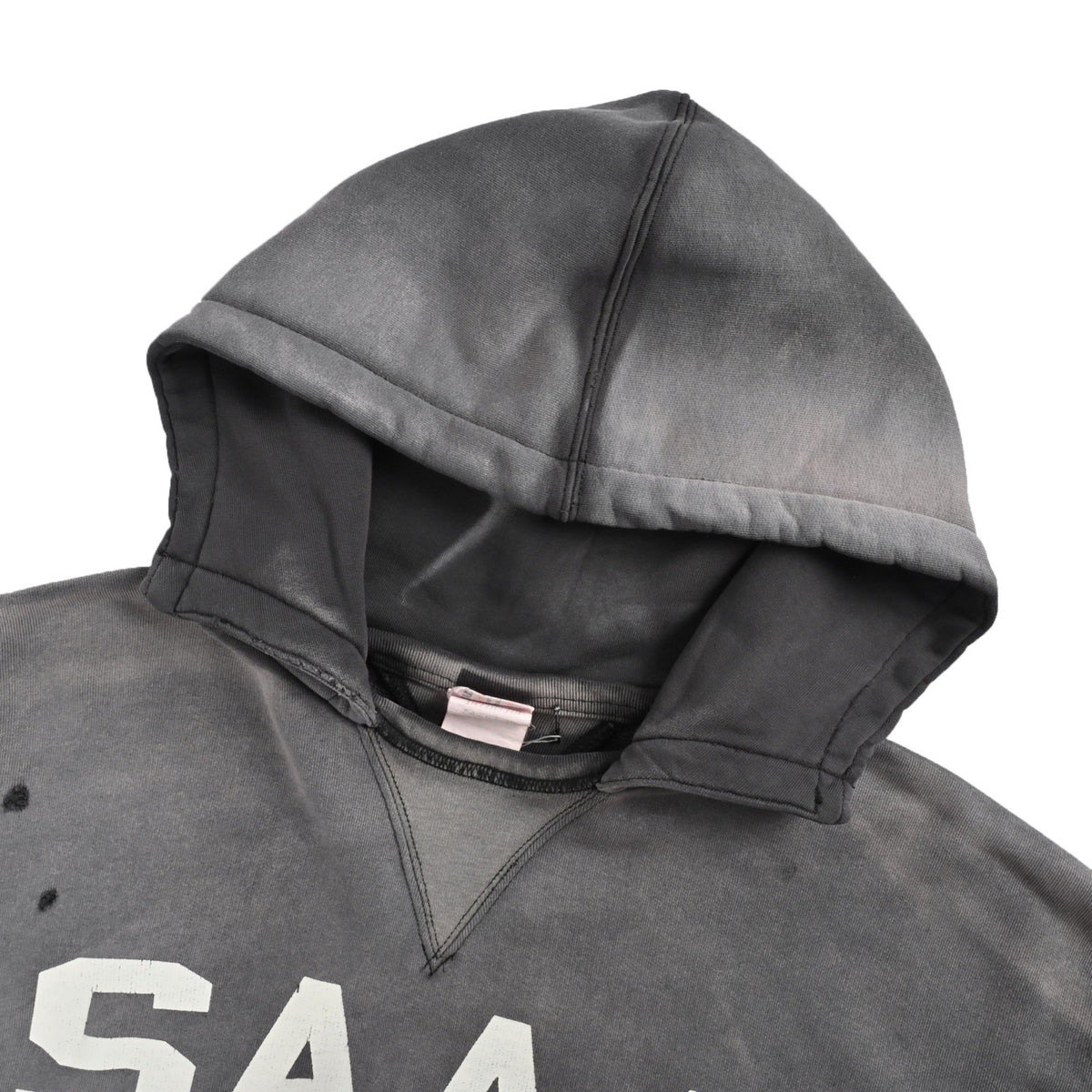 SAINT MICHAEL 25Fw SAAA printed hooded sweatshirt