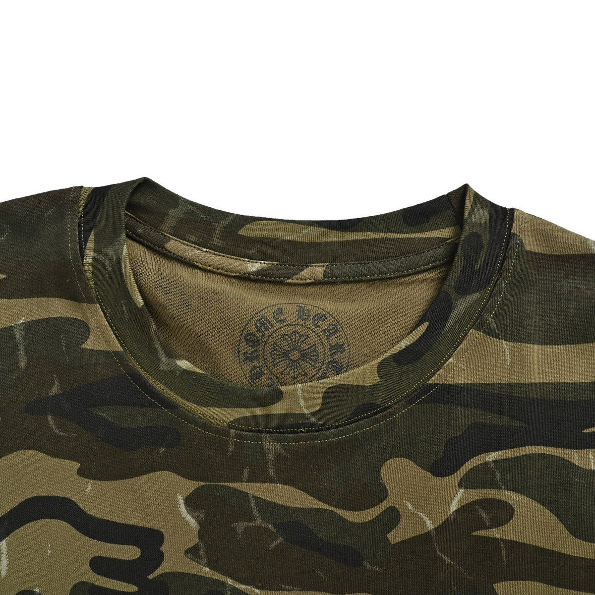 Chrome Hearts Camouflage Flag Print Short Sleeves