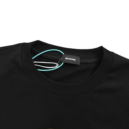 We11 Done simple contrasting logo pattern short sleeves