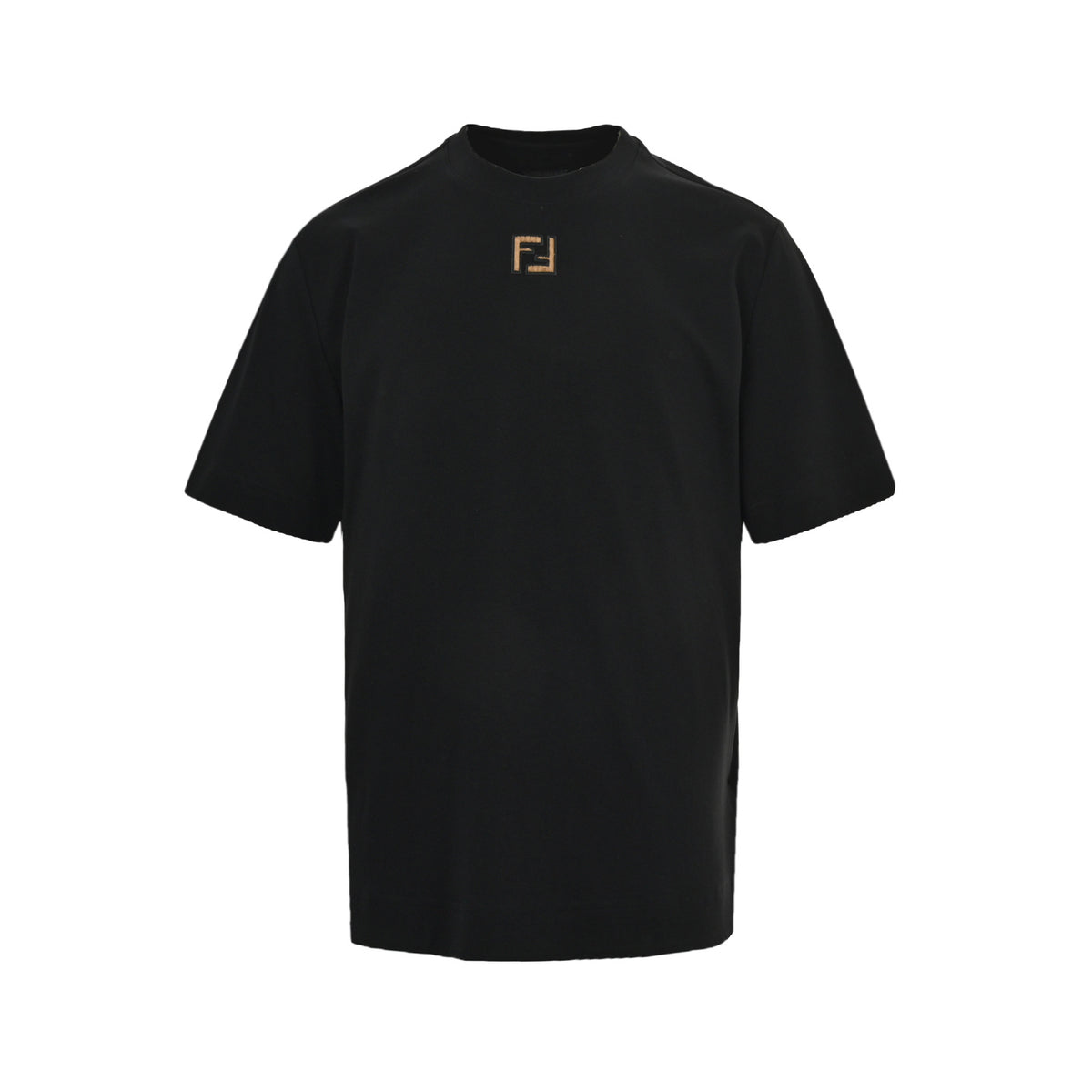 Fendi short sleeves with FF logo embroidery on the neckline