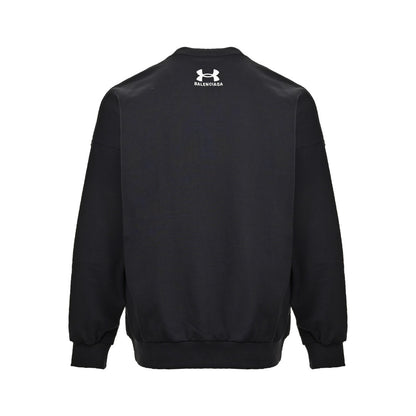 Balenciaga/Balanciaga 24Fw Under Armor joint embroidered logo round neck sweatshirt