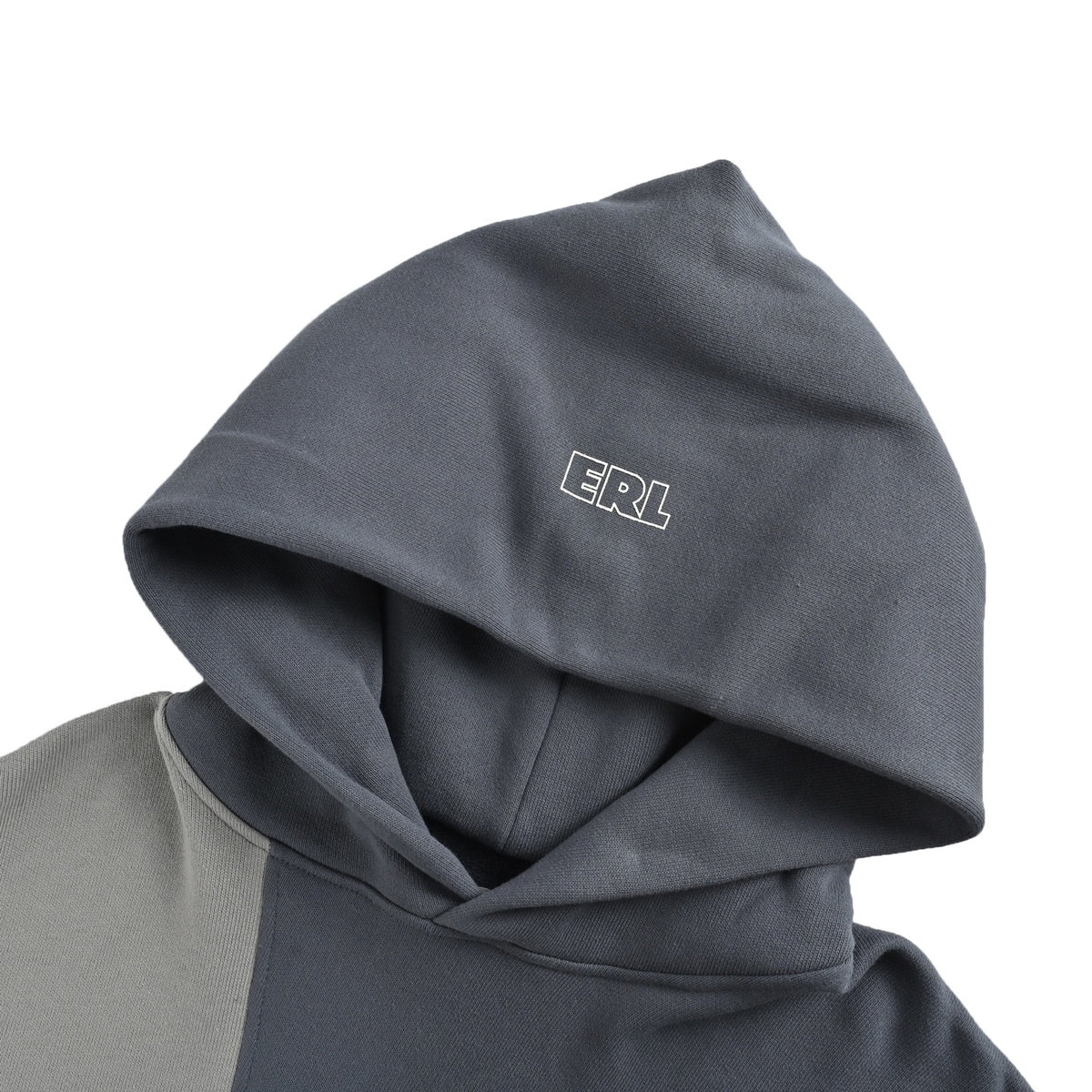 ERL Martin Cortis same style deconstructed patchwork hooded sweatshirt