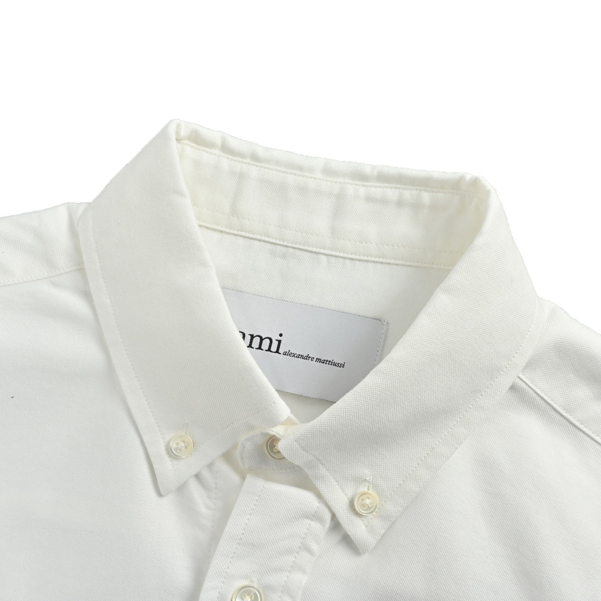 Ami Paris pocket heart embroidered shirt