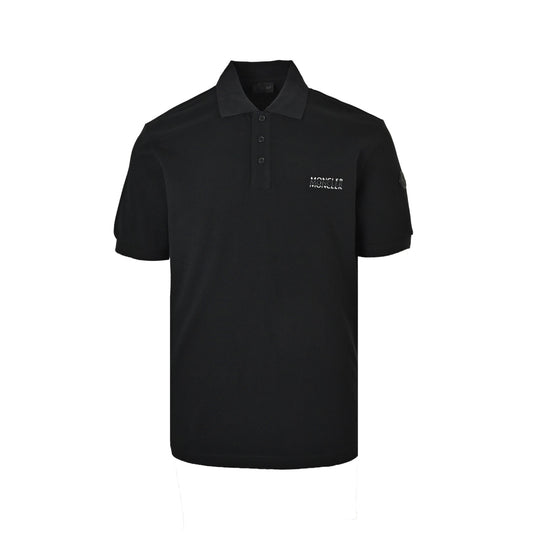 Moncler/Mask 26ss Overlapping logo Polo short sleeves
