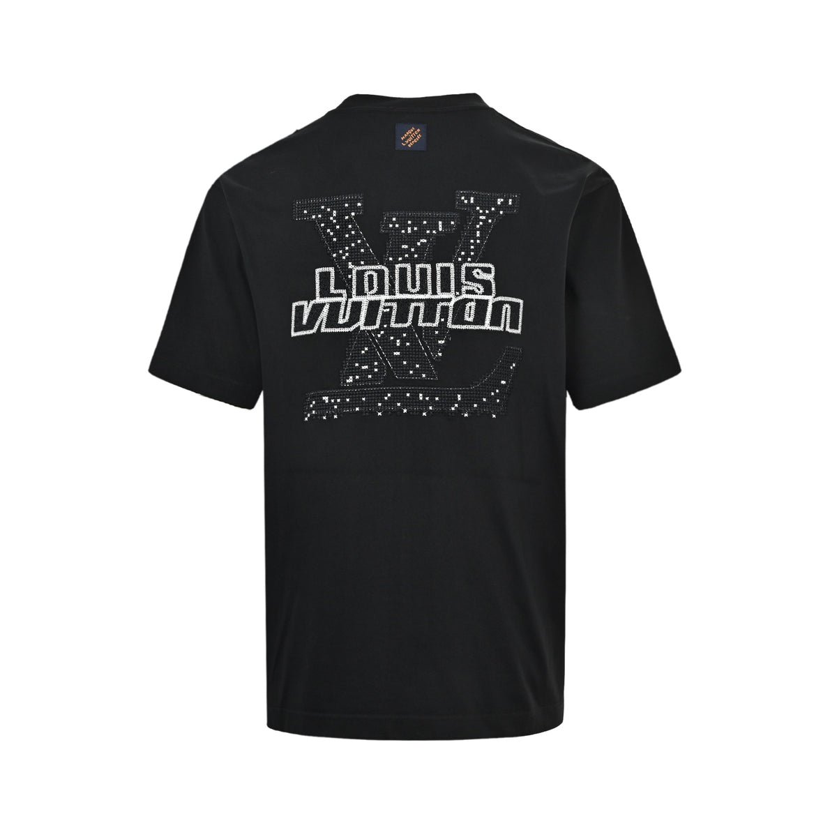 Louis Vuitton cross-stitch woven embroidery short sleeves