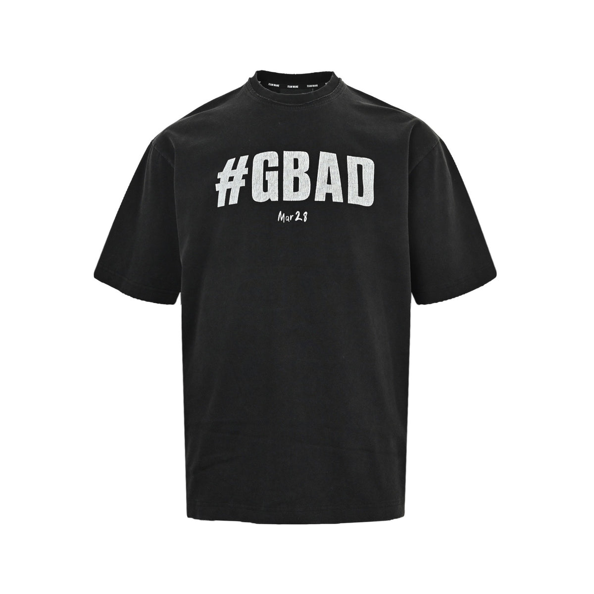 TEAM WANG 25ss GBAD letter washed printed short sleeves