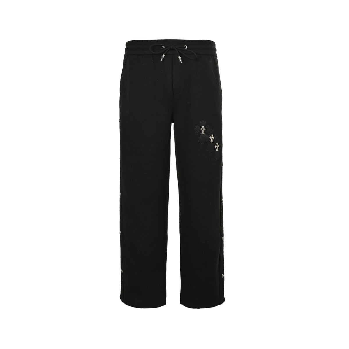 Chrome Hearts cross patch embroidered trousers