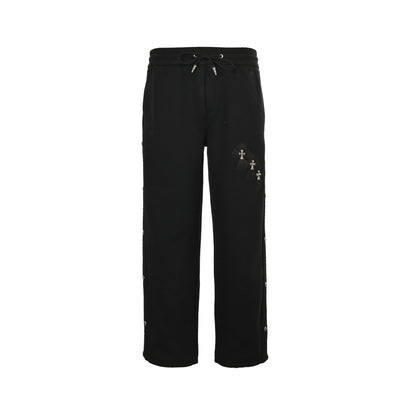 Chrome Hearts cross patch embroidered trousers