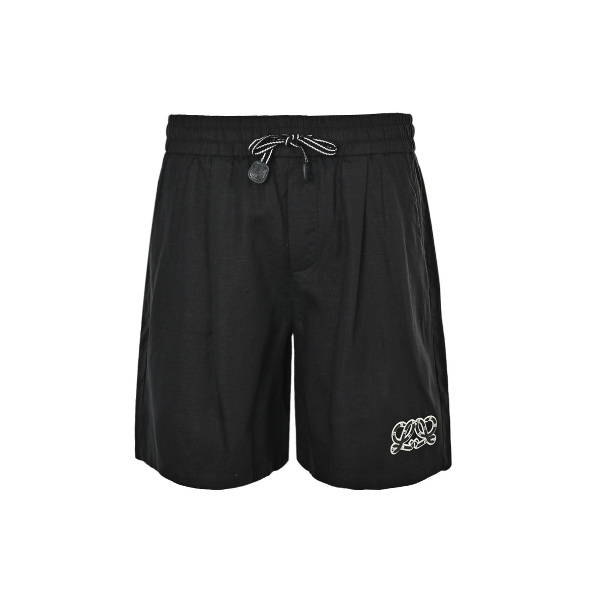 Loewe/Luo Yiwei 26ss half logo cotton and linen shorts