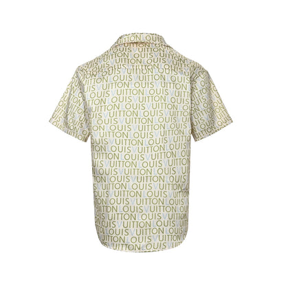 Louis Vuitton full-print letter set short-sleeved shirt