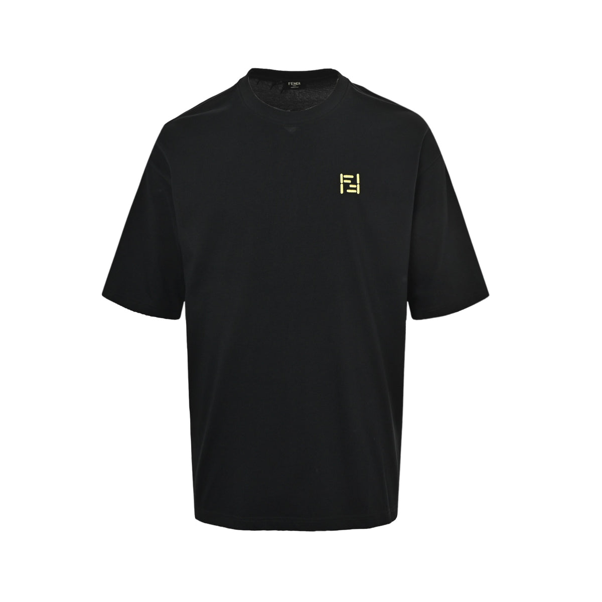 Fendi classic double F embroidered small label short sleeves