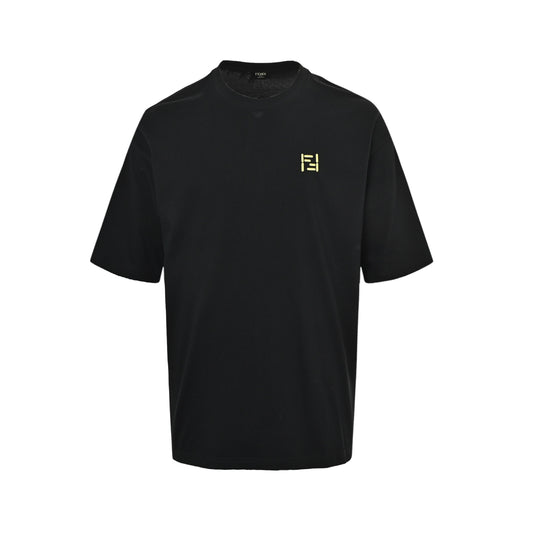 Fendi classic double F embroidered small label short sleeves