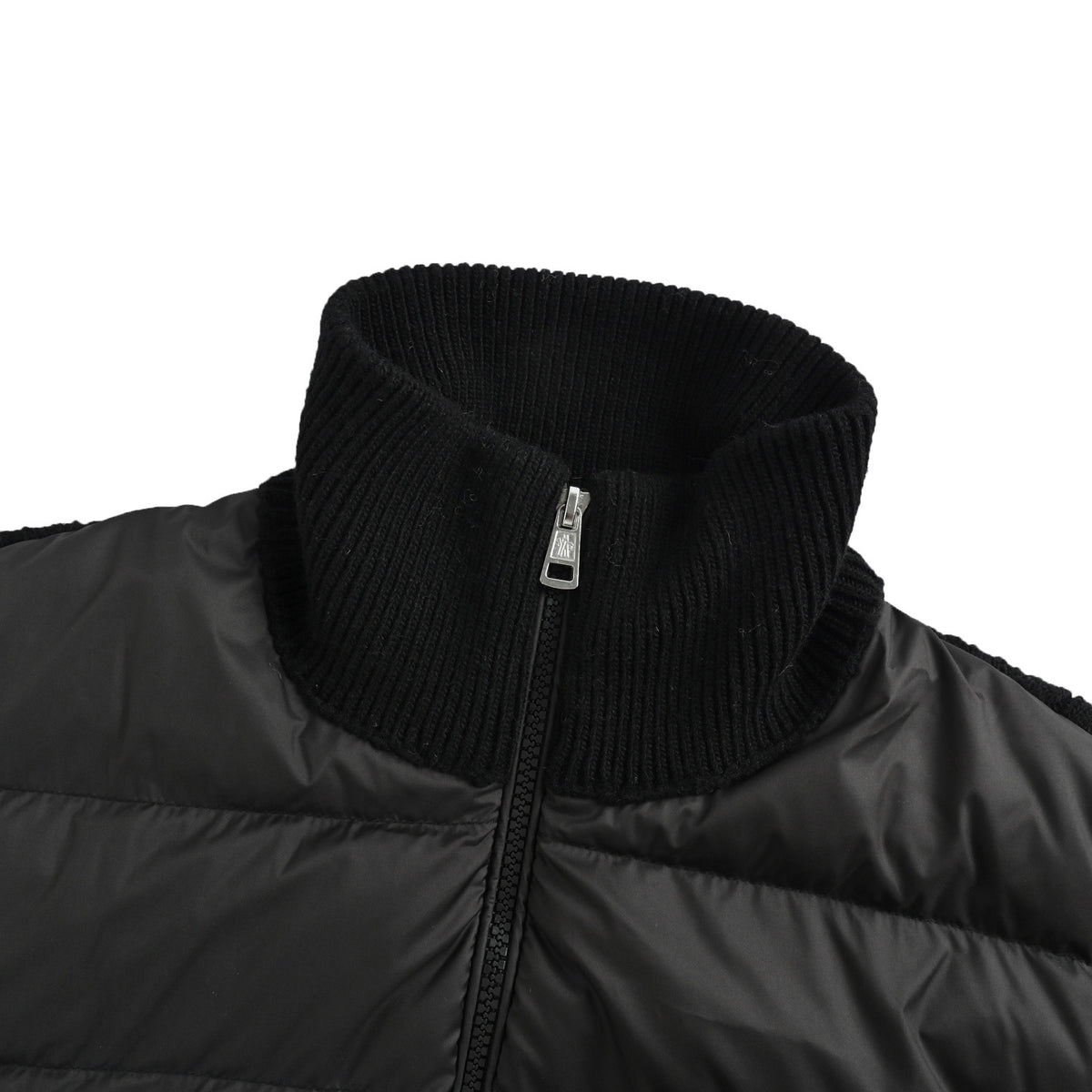 Moncler/Multiple sleeves spliced ​​woolen sleeves stand collar thin down jacket