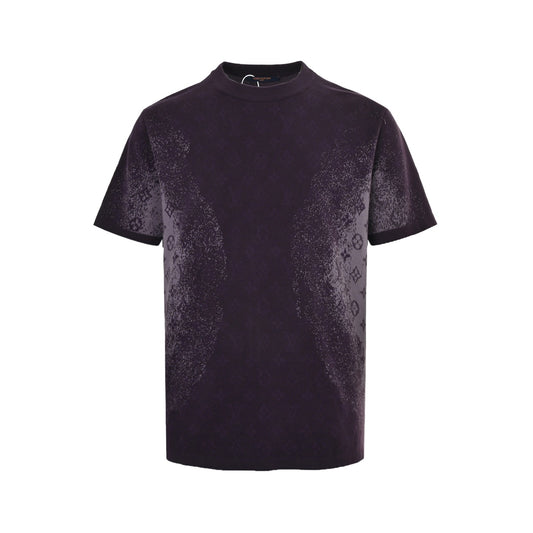 Louis Vuitton 26ss presbyopic gradient jacquard knitted short sleeves